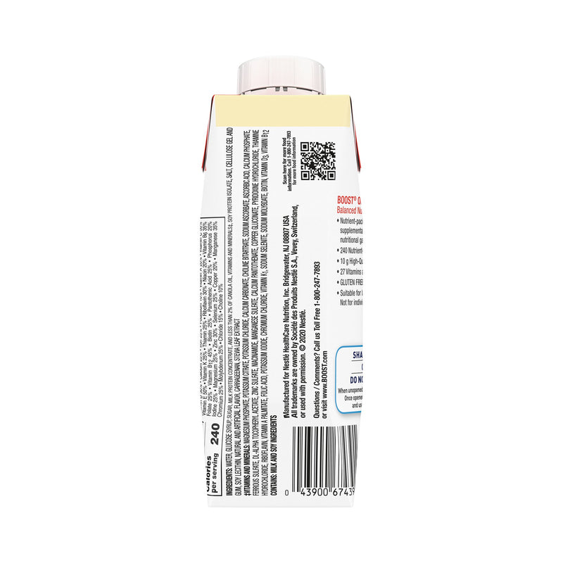 Boost Original Nutritional Drink, Vanilla, 8 oz. Carton -Each Boost Original Nutritional Drink, Vanilla, 8 oz. Carton -Each