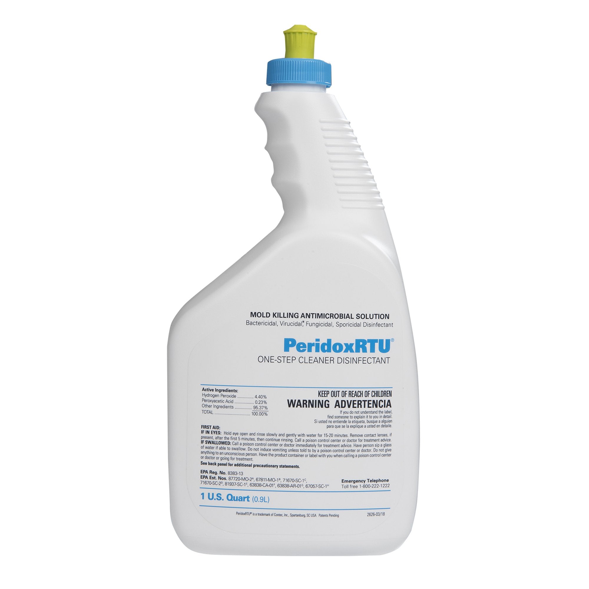 PeridoxRTU Sporicidal Peroxide Based Surface Disinfectant Cleaner, 32 oz. Bottle -Case of 6 PeridoxRTU Sporicidal Peroxide Based Surface Disinfectant Cleaner, 32 oz. Bottle -Case of 6
