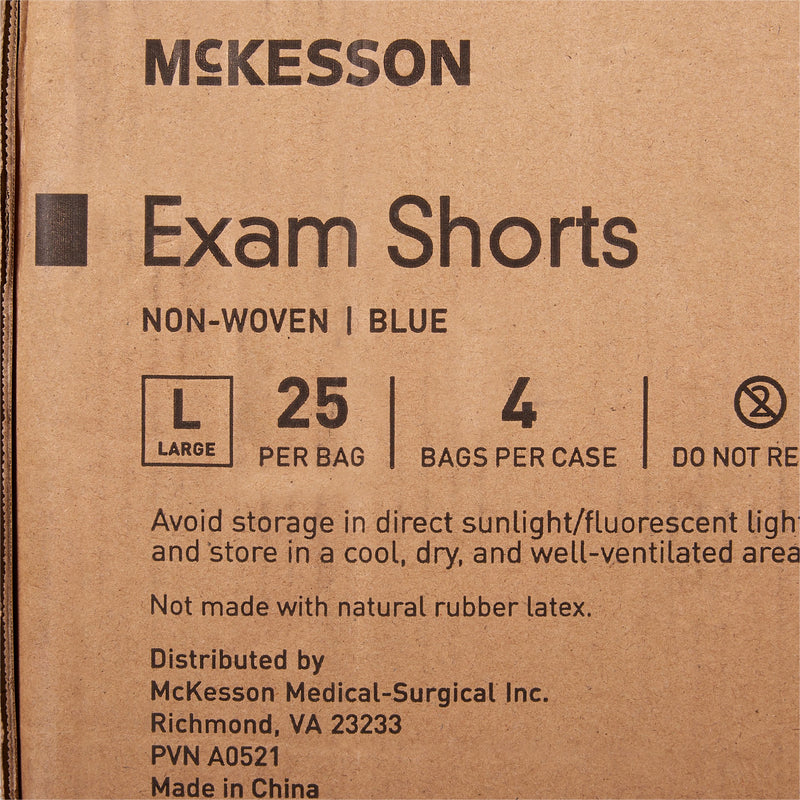 McKesson Patient Exam Shorts, Large -Bag of 25 McKesson Patient Exam Shorts, Large -Bag of 25