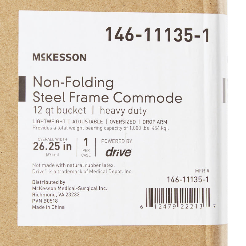 McKesson Bariatric Commode Chair -Each McKesson Bariatric Commode Chair -Each