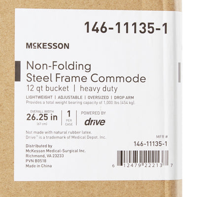 McKesson Bariatric Commode Chair -Each McKesson Bariatric Commode Chair -Each
