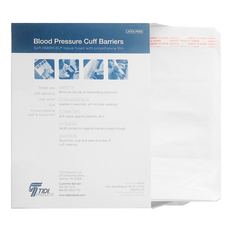 Blood Pressure Cuff Barrier, Regular -Box of 50 Blood Pressure Cuff Barrier, Regular -Box of 50