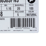 McKesson Super Plus Duty Clear Trash Bags, 60 gal, 1.15 Mil -Case of 100 McKesson Super Plus Duty Clear Trash Bags, 60 gal, 1.15 Mil -Case of 100