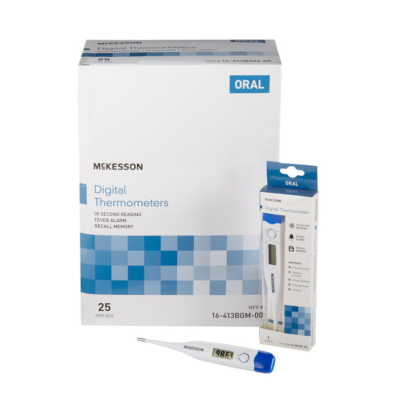 McKesson entrust Digital Oral Thermometer -Box of 25 McKesson entrust Digital Oral Thermometer -Box of 25