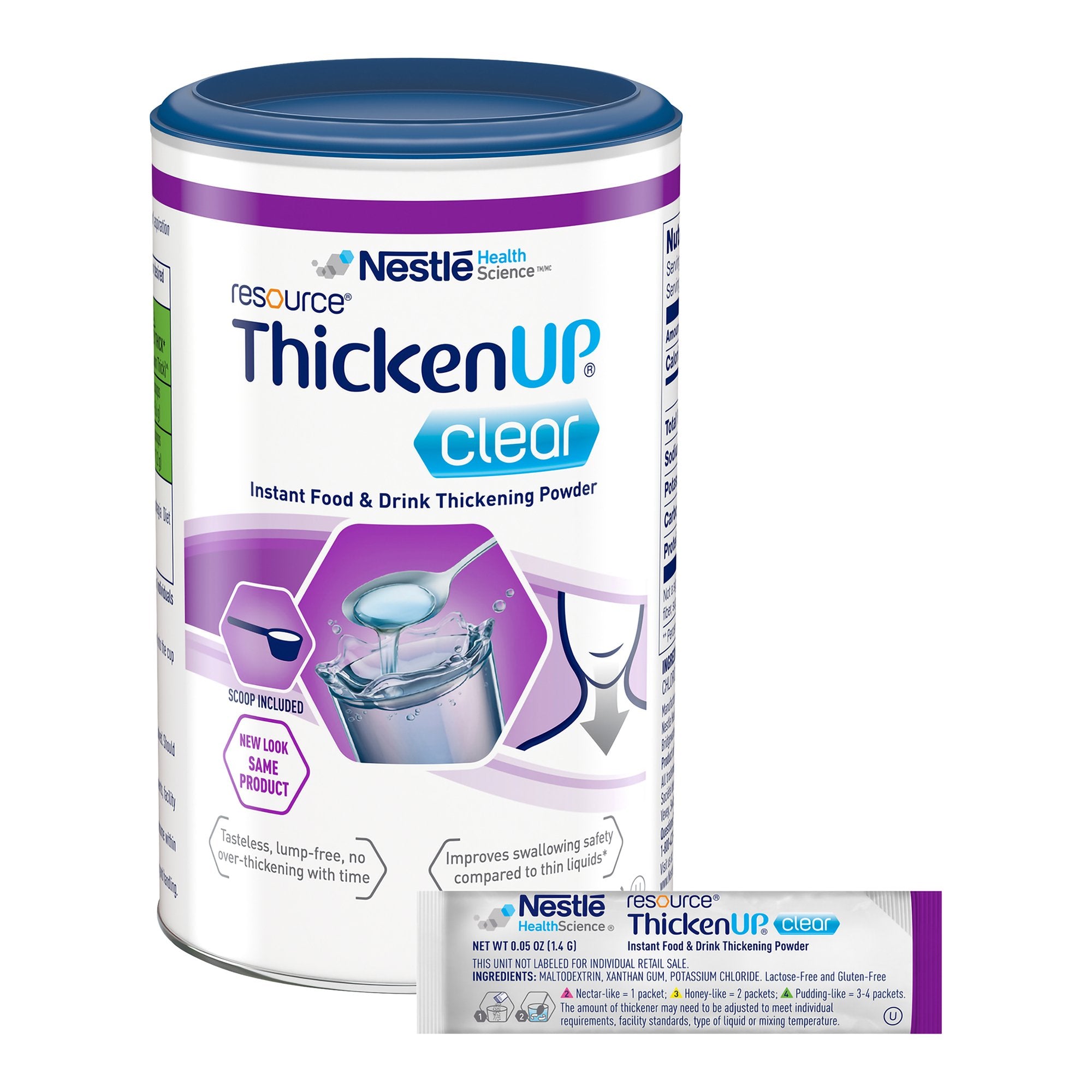 ThickenUP Clear Food and Beverage Thickener, 4.4 oz. Canister -Case of 12 ThickenUP Clear Food and Beverage Thickener, 4.4 oz. Canister -Case of 12
