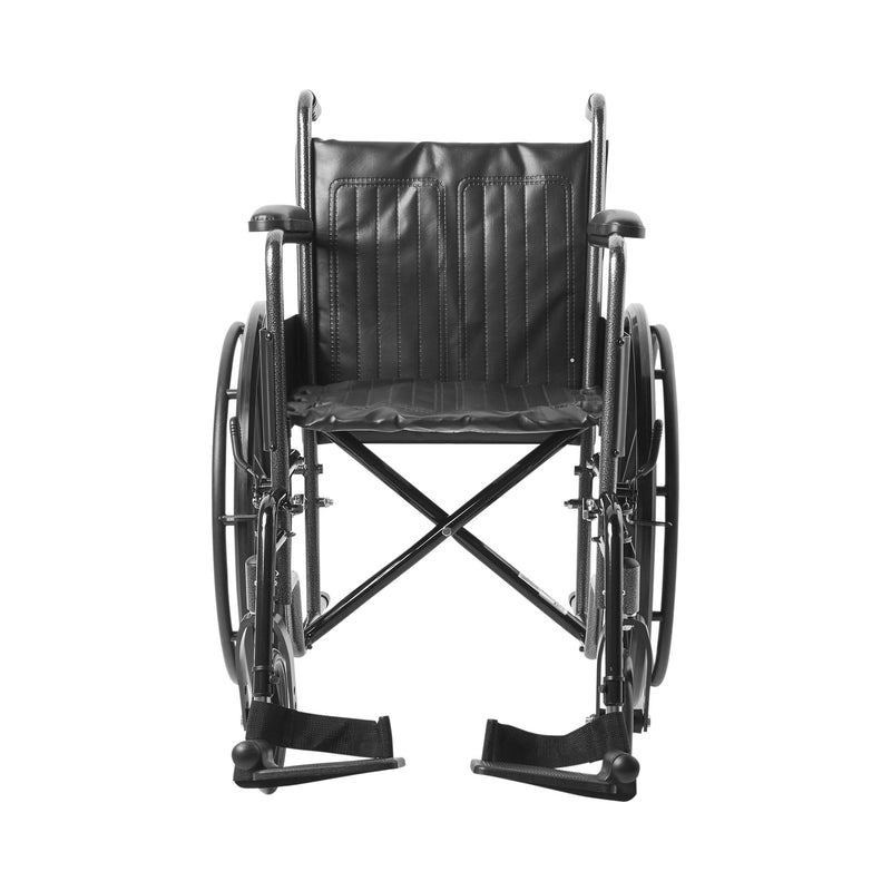 McKesson Dual Axle Wheelchair Full Length Arm Swing-Away Footrest, 18 Inch Seat Width -Each McKesson Dual Axle Wheelchair Full Length Arm Swing-Away Footrest, 18 Inch Seat Width -Each