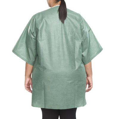 Graham Medical Scrub Shirt Without Pockets Short Sleeve, 3X-Large Green -Case of 30 Graham Medical Scrub Shirt Without Pockets Short Sleeve, 3X-Large Green -Case of 30