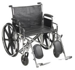 McKesson Bariatric Wheelchair with Swing-Away Elevating Legrest, 24-Inch Seat Width -Each McKesson Bariatric Wheelchair with Swing-Away Elevating Legrest, 24-Inch Seat Width -Each