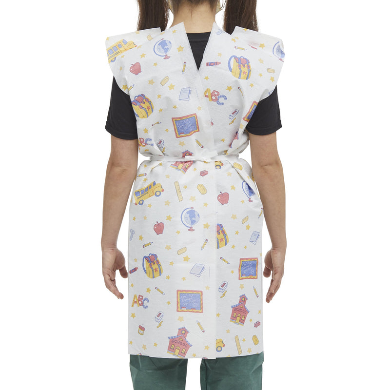 McKesson Pediatric Exam Gown, School Time Print -Case of 50 McKesson Pediatric Exam Gown, School Time Print -Case of 50