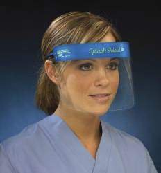 Splash Shield lite Face Shield Kit One Size Fits Most Half Length -Box of 40 Splash Shield lite Face Shield Kit One Size Fits Most Half Length -Box of 40