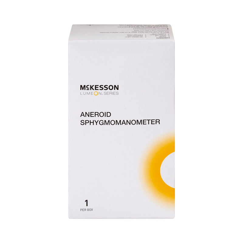 McKesson LUMEON Professional Aneroid Sphygmomanometer, Black, Adult, Arm -Box of 1 McKesson LUMEON Professional Aneroid Sphygmomanometer, Black, Adult, Arm -Box of 1