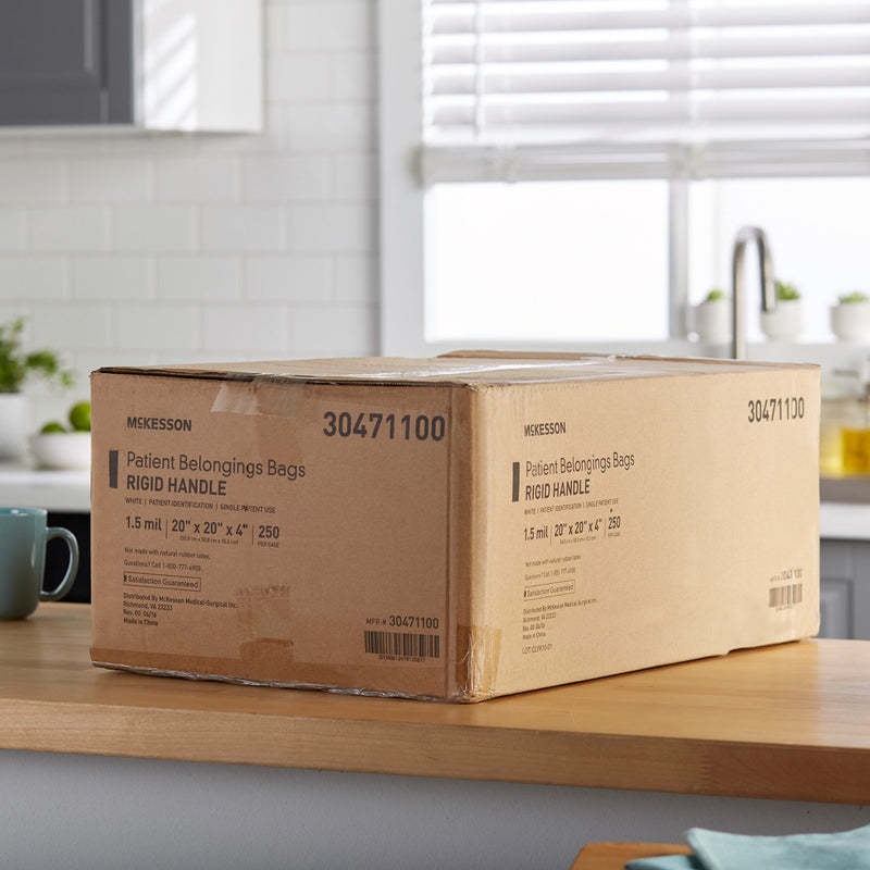 McKesson Patient Belongings Bag With Snap Closure -Case of 250 McKesson Patient Belongings Bag With Snap Closure -Case of 250