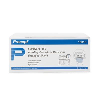Fluidgard160 Procedure Mask with Eye Shield -Box of 25 Fluidgard160 Procedure Mask with Eye Shield -Box of 25