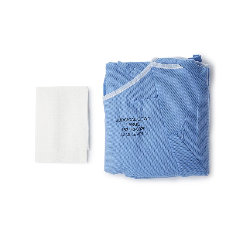 McKesson Non-Reinforced Surgical Gown with Towel, Large -Case of 30 McKesson Non-Reinforced Surgical Gown with Towel, Large -Case of 30
