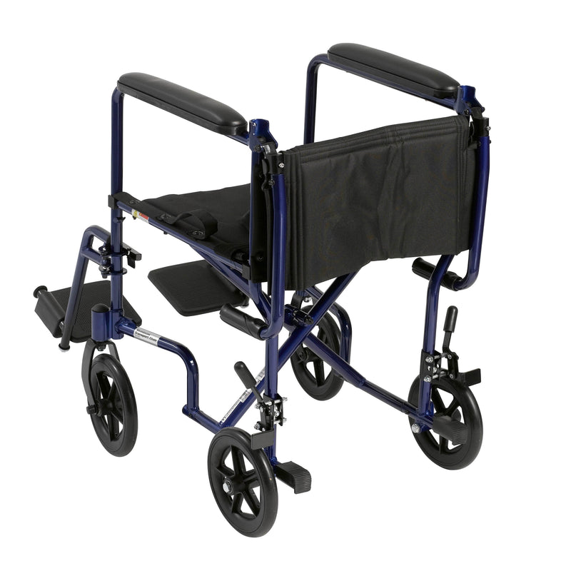 drive Lightweight Transport Chair, Blue, 17-Inch Seat Width -Each drive Lightweight Transport Chair, Blue, 17-Inch Seat Width -Each