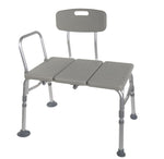 McKesson Aluminum Transfer Bench with Reversible Back -Each McKesson Aluminum Transfer Bench with Reversible Back -Each