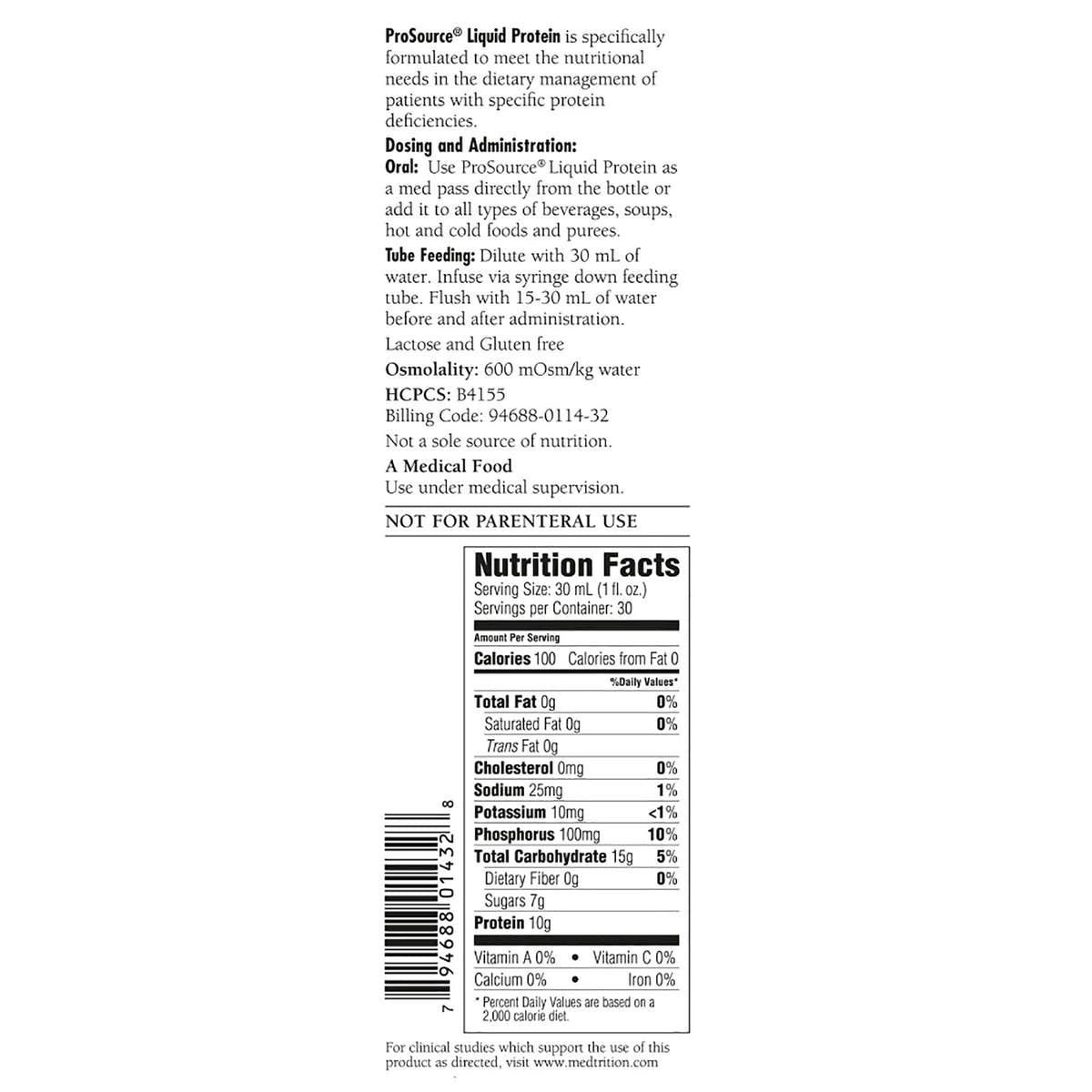 ProSource Protein Supplement, 30 oz. Bottle -Case of 4 ProSource Protein Supplement, 30 oz. Bottle -Case of 4