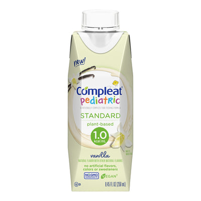 Compleat Pediatric Oral Supplement / Tube Feeding Formula Pediatric Standard 1.0 Cal, Vanilla, 8.45 oz. Carton Ready to Use -Case of 24 Compleat Pediatric Oral Supplement / Tube Feeding Formula Pediatric Standard 1.0 Cal, Vanilla, 8.45 oz. Carton Ready to Use -Case of 24