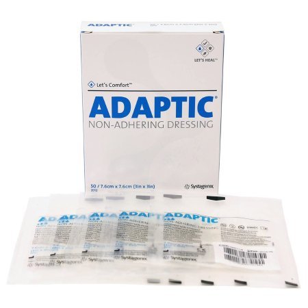 Adaptic Impregnated Nonadherent Dressing, 3 x 3 Inch, Box-50