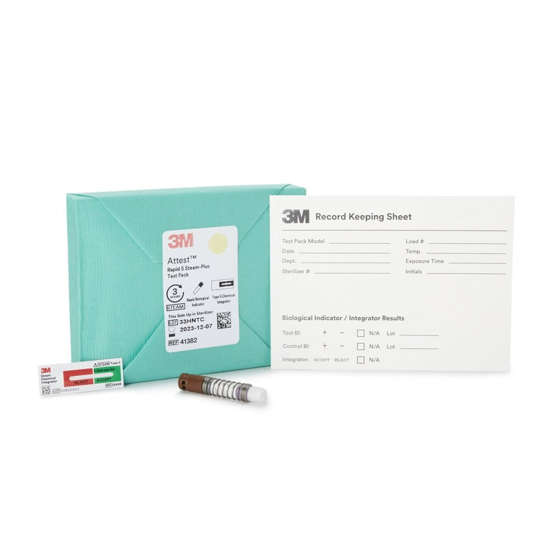 3M Attest Rapid 5 Steam Plus Sterilization Biological Indicator Pack - 566792_BX - 1 3M Attest Rapid 5 Steam Plus Sterilization Biological Indicator Pack - 566792_BX - 1