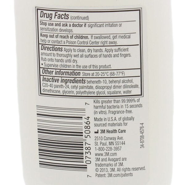 3M Avagard D Instant Hand Antiseptic With Moisturizers - 406350_CS - 8 3M Avagard D Instant Hand Antiseptic With Moisturizers - 406350_CS - 8