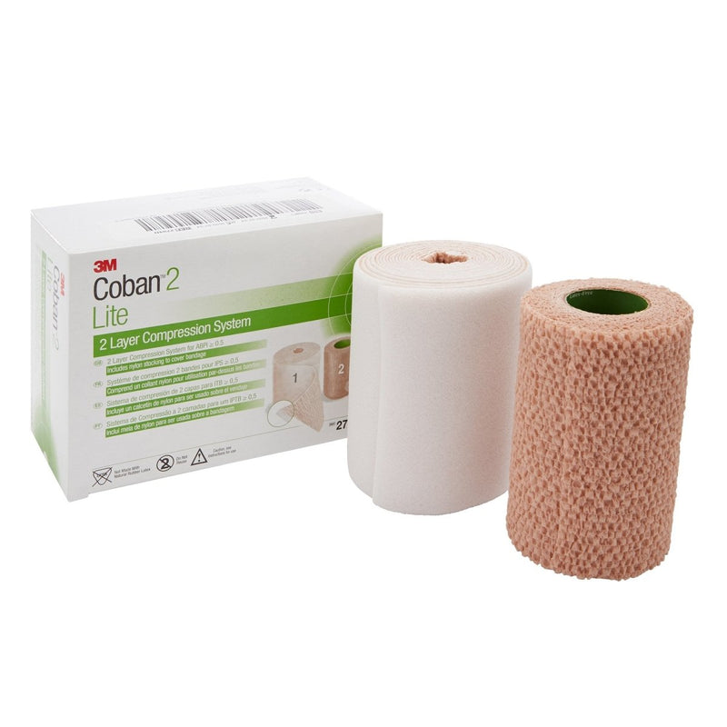 3M Coban2 Lite Self Adherent / Pull On Closure 2 Layer Compression Bandage System - 989622_BX - 1 3M Coban2 Lite Self Adherent / Pull On Closure 2 Layer Compression Bandage System - 989622_BX - 1