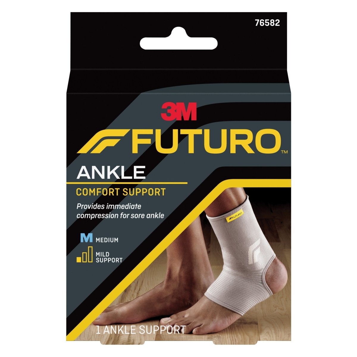 3M Futuro Comfort Lift Sleeve Ankle Support - 412414_EA - 1 3M Futuro Comfort Lift Sleeve Ankle Support - 412414_EA - 1