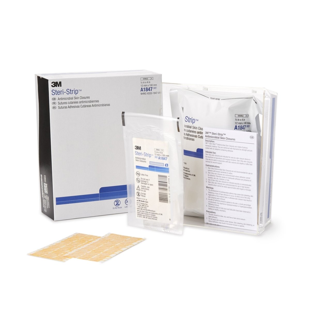 3M Steri Strip Antimicrobial Skin Closure Strips - 127107_EA - 1 3M Steri Strip Antimicrobial Skin Closure Strips - 127107_EA - 1