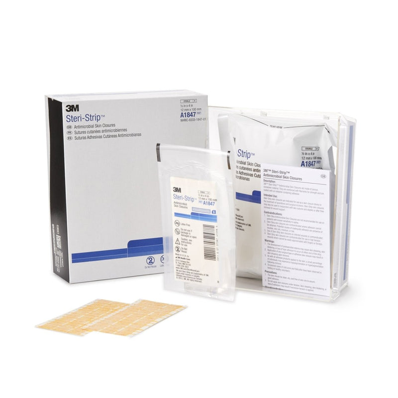 3M Steri Strip Antimicrobial Skin Closure Strips - 127107_EA - 1 3M Steri Strip Antimicrobial Skin Closure Strips - 127107_EA - 1