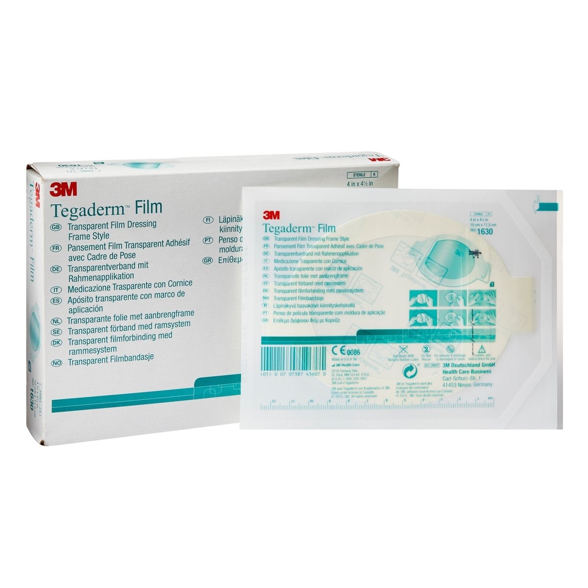 3M Tegaderm Film Transparent Dressing Oval, Frame Style Delivery Without Label, Sterile - 292875_BX - 1 3M Tegaderm Film Transparent Dressing Oval, Frame Style Delivery Without Label, Sterile - 292875_BX - 1