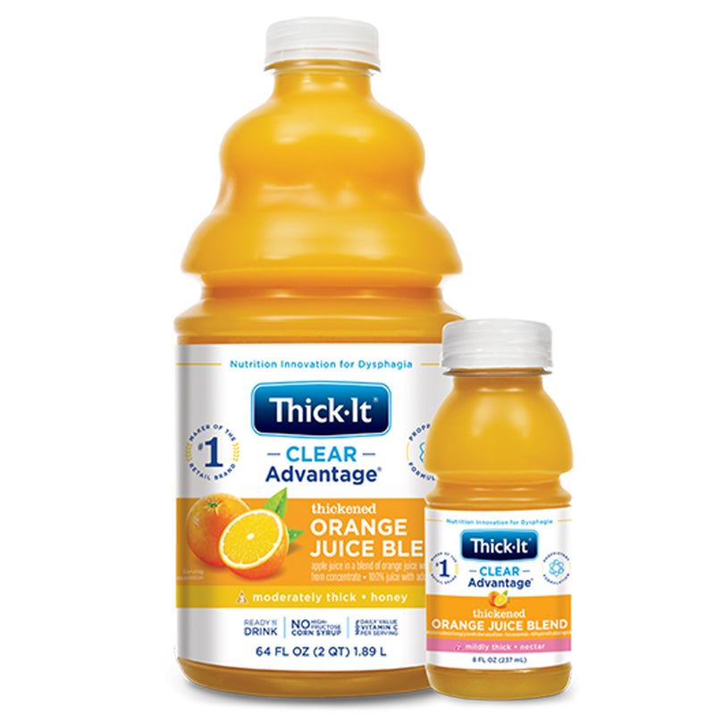 Thick-It Clear Advantage Honey Consistency Thickened Beverage, Orange, 64 oz. Bottle -Case of 4 Thick-It Clear Advantage Honey Consistency Thickened Beverage, Orange, 64 oz. Bottle -Case of 4