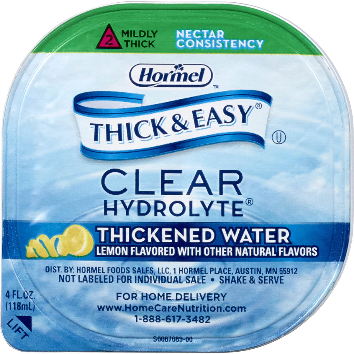 Thick & Easy Hydrolyte Nectar Consistency Thickened Water, Lemon, 4 oz. Cup -Case of 24 Thick & Easy Hydrolyte Nectar Consistency Thickened Water, Lemon, 4 oz. Cup -Case of 24