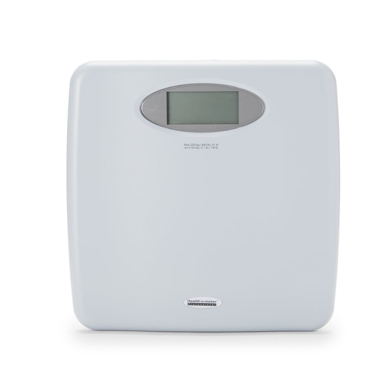Health O Meter Digital Floor Scale 440lbs Capacity, White -Each Health O Meter Digital Floor Scale 440lbs Capacity, White -Each