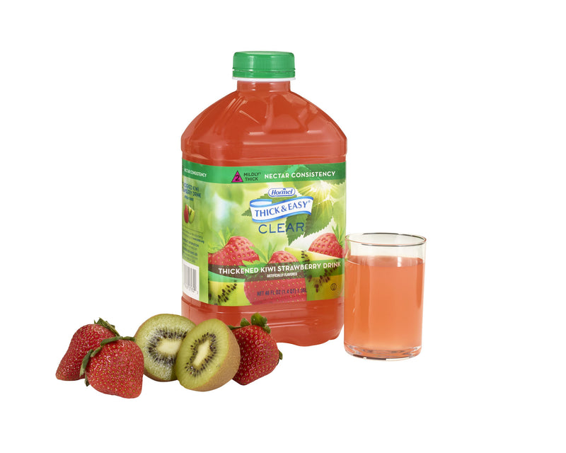 Thick & Easy Clear Nectar Consistency Thickened Beverage, Kiwi Strawberry, 46 oz. Bottle -Case of 6 Thick & Easy Clear Nectar Consistency Thickened Beverage, Kiwi Strawberry, 46 oz. Bottle -Case of 6