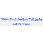 SAF-T-SEAL Infectious Waste Bag, 30-33 ga; -Case of 250