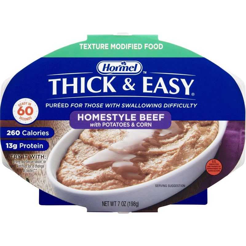Thick & Easy Purées, Beef with Potatoes and Corn Purée, 7 oz. Tray -Case of 7 Thick & Easy Purées, Beef with Potatoes and Corn Purée, 7 oz. Tray -Case of 7