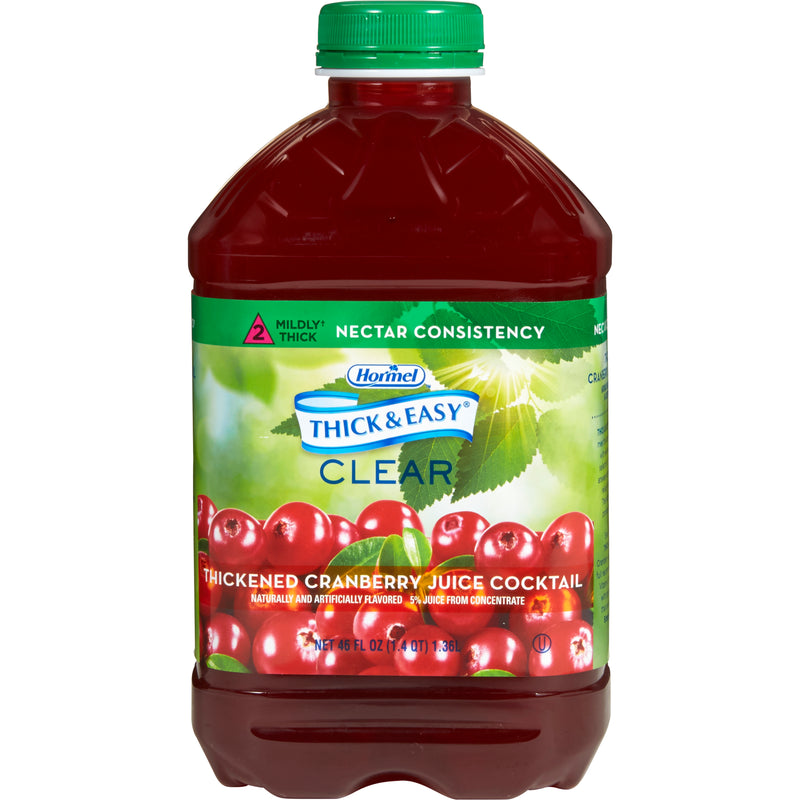 Thick & Easy Clear Nectar Consistency Thickened Beverage, Cranberry, 46 oz. Bottle -Case of 6 Thick & Easy Clear Nectar Consistency Thickened Beverage, Cranberry, 46 oz. Bottle -Case of 6