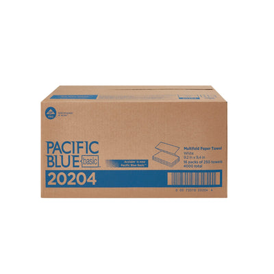 Pacific Blue Basic Multi-Fold Paper Towel, 250 per Pack -Case of 16 Pacific Blue Basic Multi-Fold Paper Towel, 250 per Pack -Case of 16