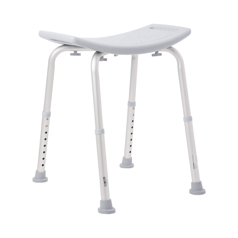 McKesson Aluminum Bath Bench Without Backrest, 15½ – 19½ Inch, Gray -Each McKesson Aluminum Bath Bench Without Backrest, 15½ – 19½ Inch, Gray -Each
