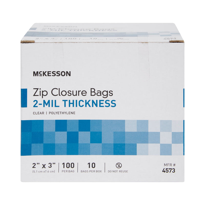 McKesson Zip Closure Bag, 2 x 3 in. -Bag of 1 McKesson Zip Closure Bag, 2 x 3 in. -Bag of 1
