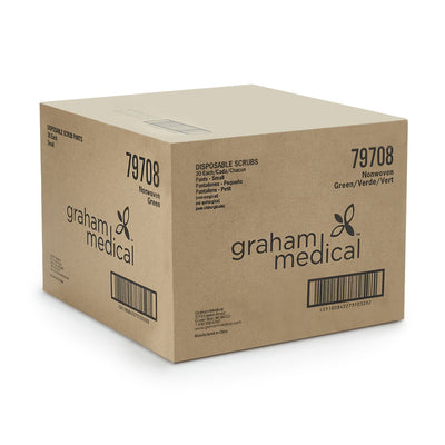 Graham Medical Products Scrub Pants, Small, Dark Green -Case of 30 Graham Medical Products Scrub Pants, Small, Dark Green -Case of 30