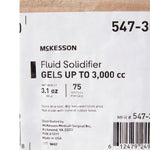 McKesson Fluid Solidifier - Fast, Effective, Gels up to 3,000 cc - Screw Cap Bottle, 3.1 oz -Case of 75 McKesson Fluid Solidifier - Fast, Effective, Gels up to 3,000 cc - Screw Cap Bottle, 3.1 oz -Case of 75