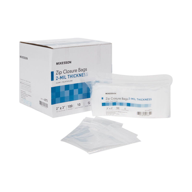 McKesson Zip Closure Bag, 2 x 3 in. -Bag of 1 McKesson Zip Closure Bag, 2 x 3 in. -Bag of 1
