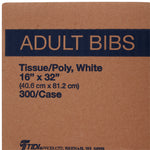 McKesson Bib Without Pocket -Case of 300 McKesson Bib Without Pocket -Case of 300