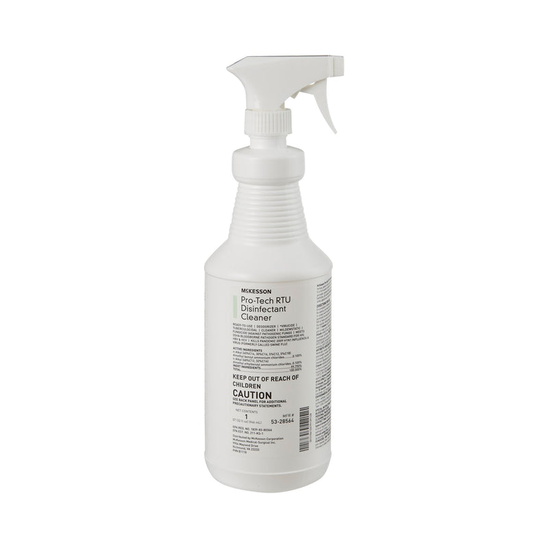 McKesson Pro-Tech Surface Disinfectant Cleaner Alcohol-Based Liquid, Non-Sterile, Floral Scent, 32 oz Bottle -Case of 12 McKesson Pro-Tech Surface Disinfectant Cleaner Alcohol-Based Liquid, Non-Sterile, Floral Scent, 32 oz Bottle -Case of 12