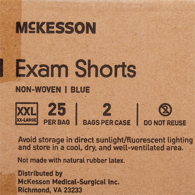 McKesson Patient Exam Shorts, 2X-Large -Bag of 25 McKesson Patient Exam Shorts, 2X-Large -Bag of 25