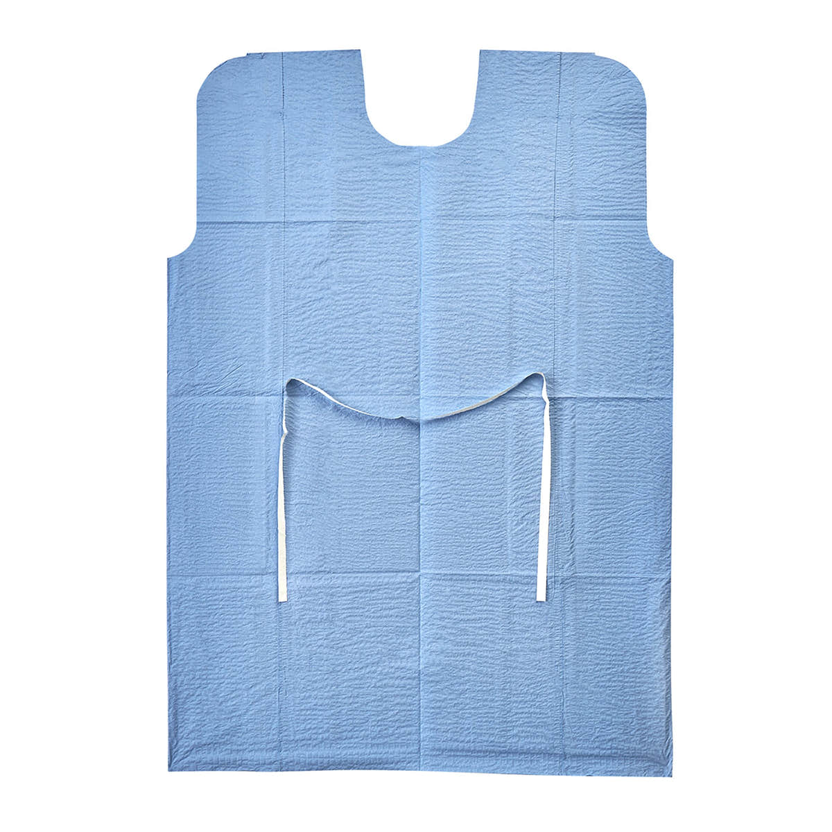Graham Medical Products Patient Exam Gown Sleeveless Waist Tie, Medium/Large, Blue -Case of 50 Graham Medical Products Patient Exam Gown Sleeveless Waist Tie, Medium/Large, Blue -Case of 50