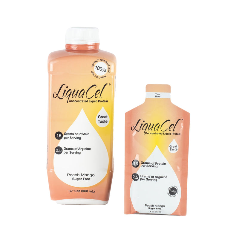 LiquaCel Concentrated Liquid Protein, Peach Mango, 1 oz. Packet -Pack of 1 LiquaCel Concentrated Liquid Protein, Peach Mango, 1 oz. Packet -Pack of 1