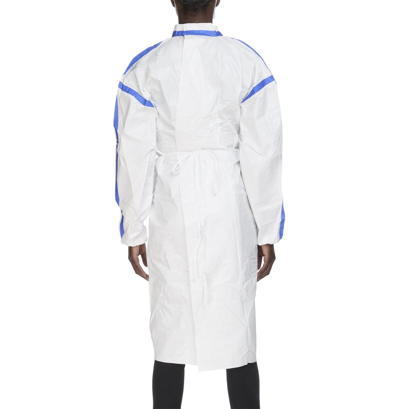TrueCare Biomedix Chemotherapy Procedure Gown, One Size Fits Most White Sterile ASTM F739-12 Disposable -Carton of 50 TrueCare Biomedix Chemotherapy Procedure Gown, One Size Fits Most White Sterile ASTM F739-12 Disposable -Carton of 50