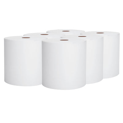 Scott Hardwound Continuous Roll Paper Towels, White, 8" x 950' -Case of 6 Scott Hardwound Continuous Roll Paper Towels, White, 8" x 950' -Case of 6